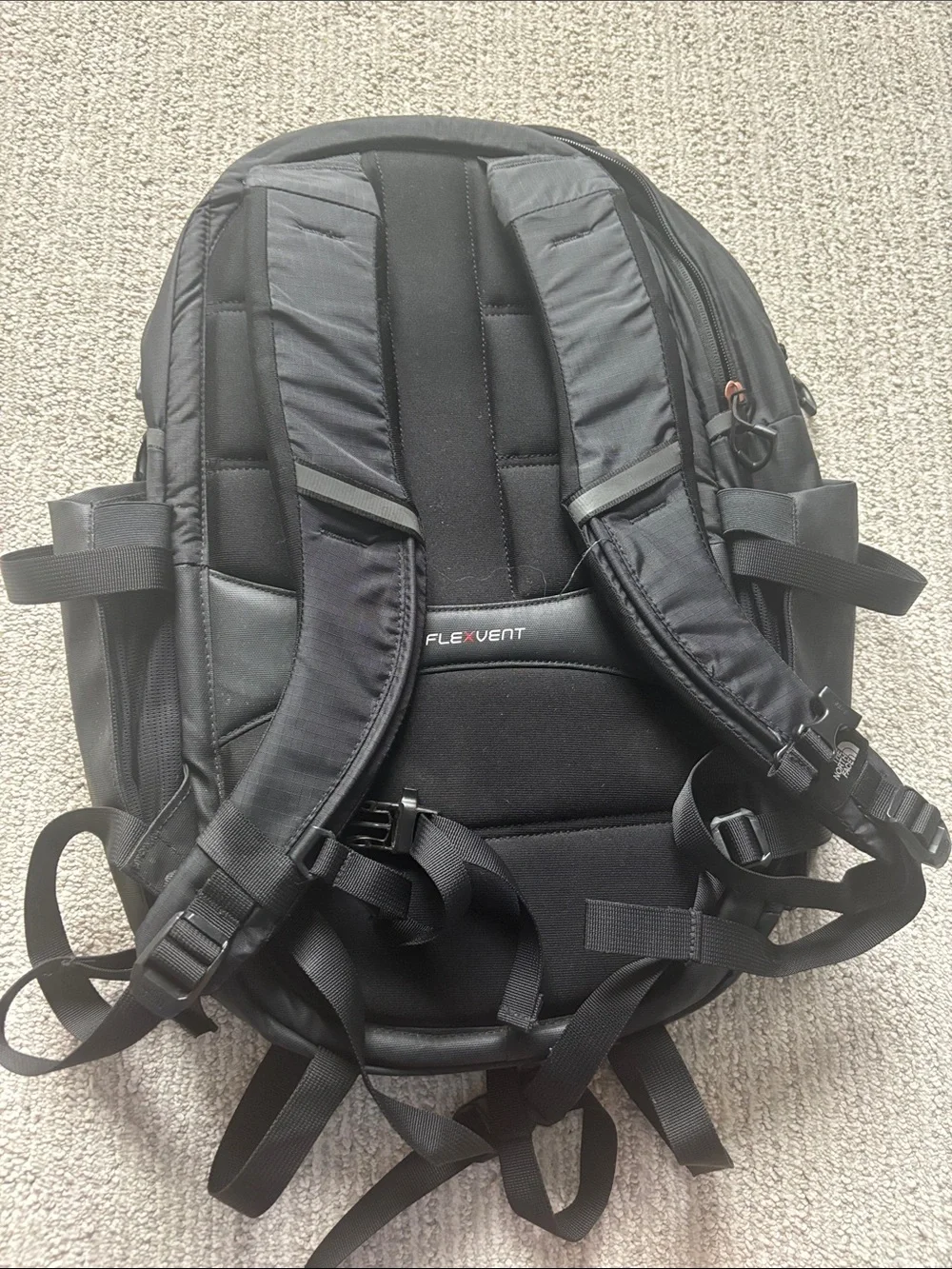 The North Face Black Backpack with Rose-Gold Accents - Picture 3 of 4